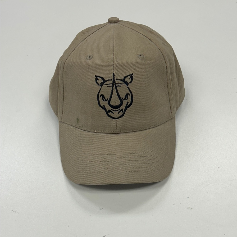 Tan Rhino Embroidered Cap